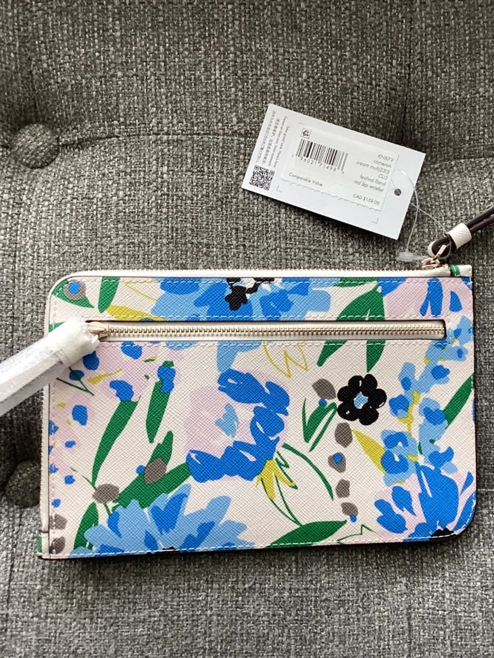 Kate Spade New York cameron festival floral leather wristlet